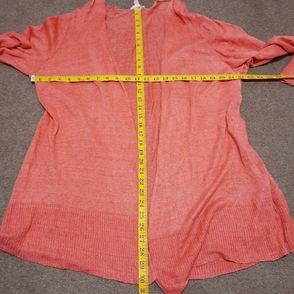 Eileen Fisher Women's Pink Linen Cardigan Sweater Beachy Plus Size 3X - Picture 6 of 6